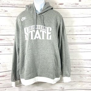 Nike Hoodie Men’s XXL‎ Michigan State Spartans Retro Fleece Pullover DJ8337-063